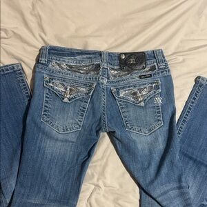 Miss Me Boot Cut Jeans with Embellished Pockets